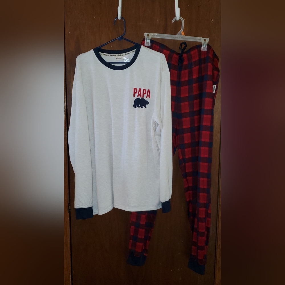 Dearfoams Pajamas Set Lounge Sz Xl Papa
